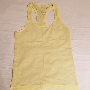 Lululemon Racerback Tank Top Yellow Size 4